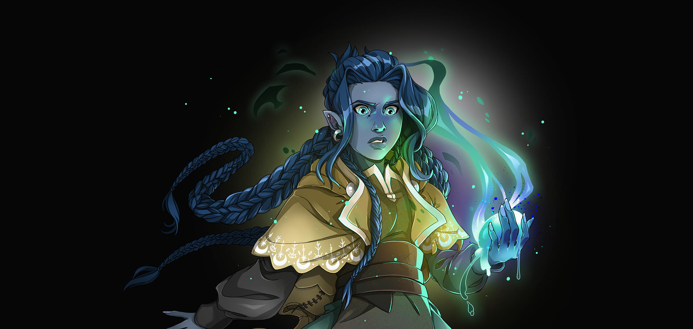 Jesse Campbell illustration of Root Wrought character Blythe
